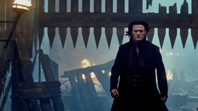 Scary dude ... Luke Evans goes to the dark side in Dracula Untold.