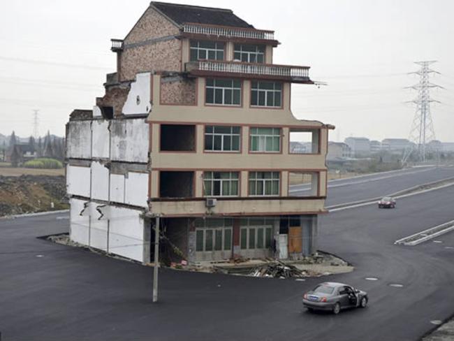 Middle of the road: this Chinese homeowner has total street frontage. Picture: supplied