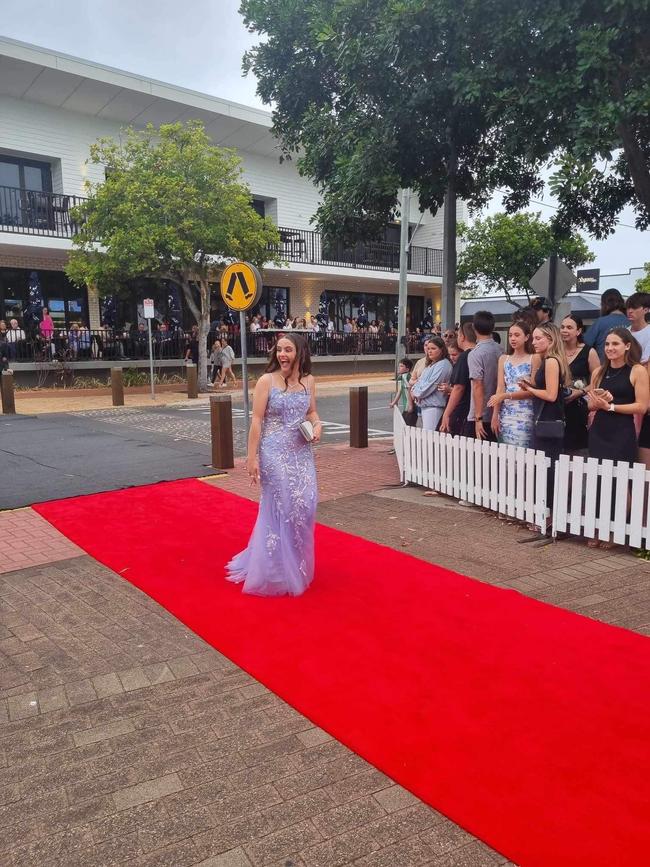 The students of Urangan State High School arrive at their formal.