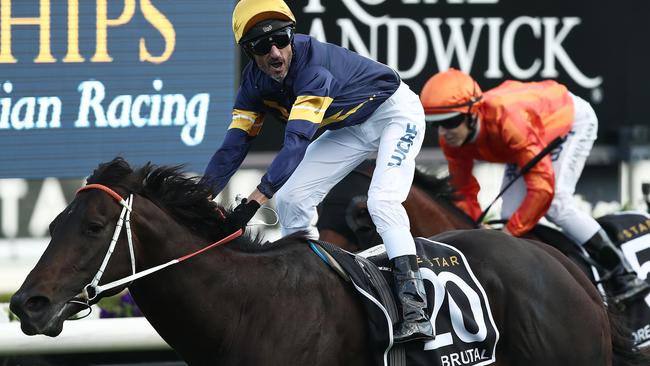 Brutal won the Doncaster Mile as a three-year-old. Picture: Getty Images