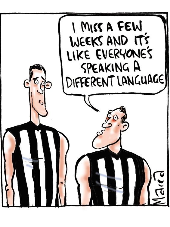 Macca’s take on Cloke and new teammate Mason Cox.