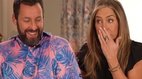 Adam Sandler and Jennifer Aniston were on the show to promote their new movie, Murder Mystery 2. Picture: ITV