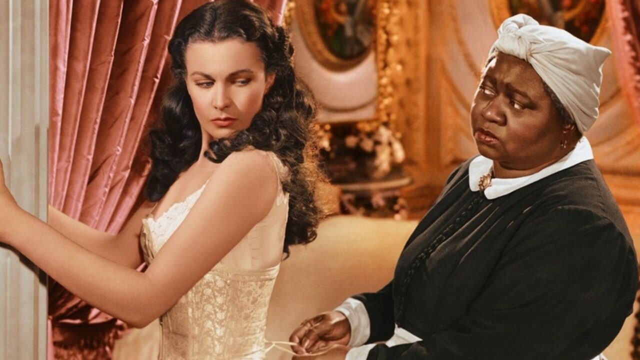 1939 film <i>Gone With the Wind</i> starred Vivien Leigh as Scarlett and Hattie McDaniel as Mammy. Picture: Supplied.