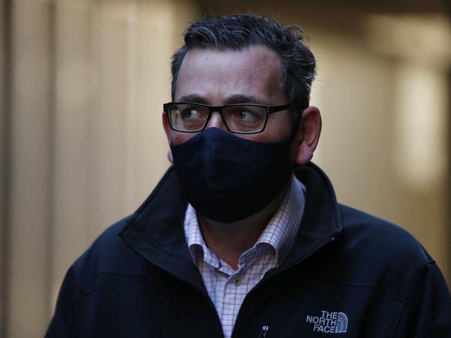 MELBOURNE, AUSTRALIA - NewsWire Photos AUGUST 01, 2020:  Victorian Premier Daniel Andrews arrives to speak to the media at a press conference in Melbourne, Victoria. Picture: NCA NewsWire / Daniel Pockett