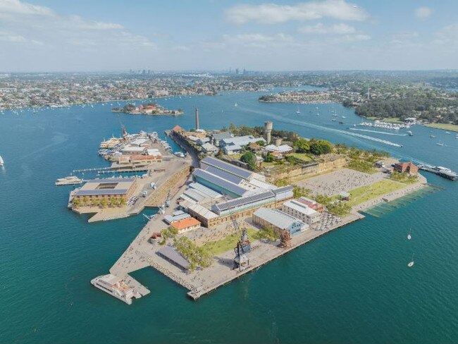 Cockatoo Island Draft Master Plan artist impression