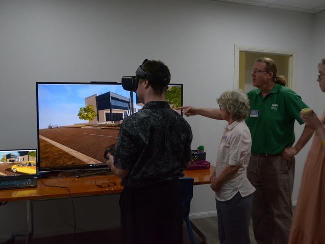 Inside the impressive VR room of Endeavour's improved service hub in Warwick.