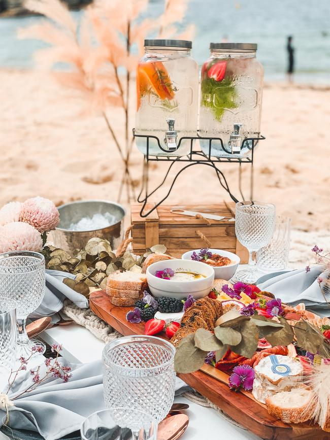 Set up a beach picnic. Picture: Supplied