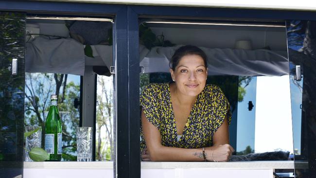 Cairns mother Courtney Pitcher was diagnosed with breast cancer four years ago. Picture: Steve Cooke