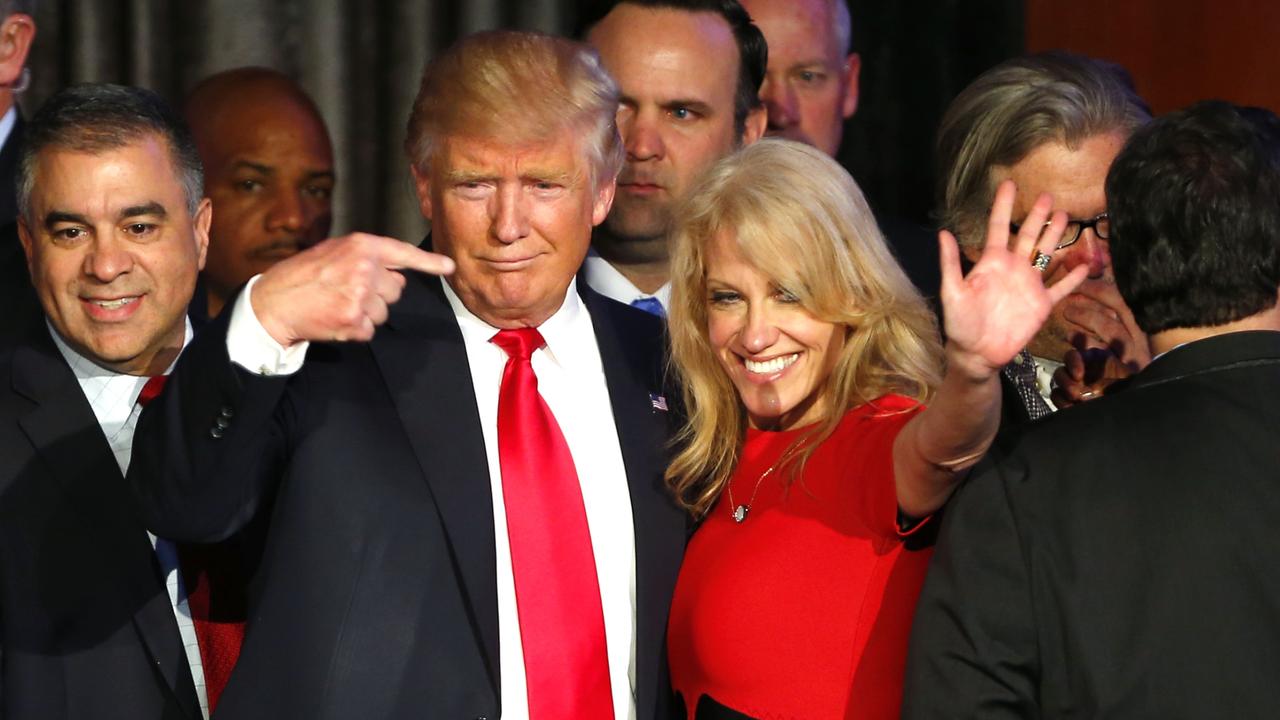 Kellyanne Conway is one of Donald Trump’s most trusted advisers. Picture: Jessica Rinaldi/The Boston Globe via Getty Images