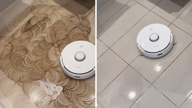 Effortless clean in action! Before vs. After using the Narwal Freo X Ultra—tackling dust, dirt, and hair with ease for spotless floors. Picture: TikTok/ @BestOnlineFinds