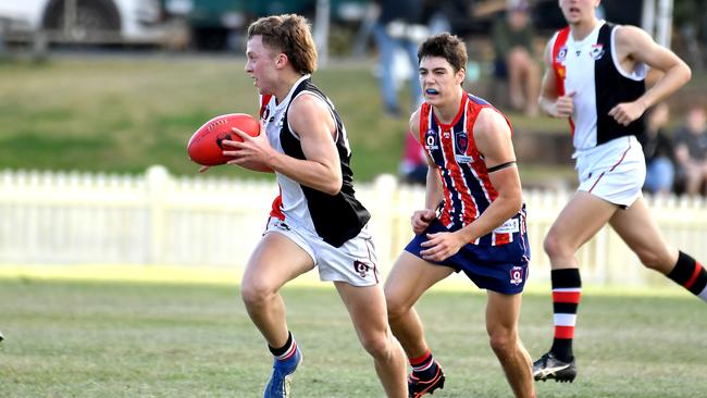 QAFL colts footy between Wilston Grange and Morningside QAFL Colts. Saturday June 3, 2023. Picture, John Gass