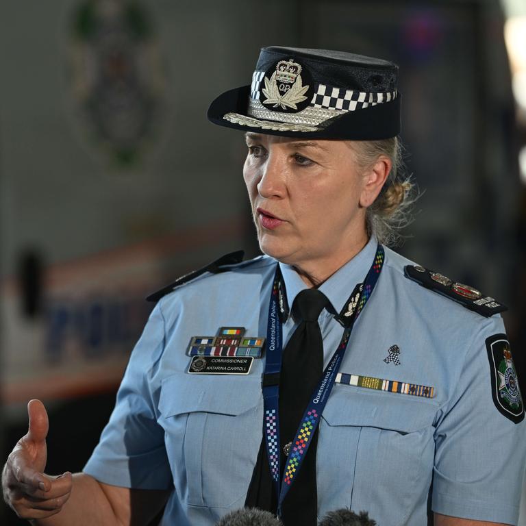 Police Commissioner Katarina Carroll says she is disappointed at the way the issue around stood down officer Sgt Arron Ottaway was handled. Lyndon Mechielsen/Courier Mail