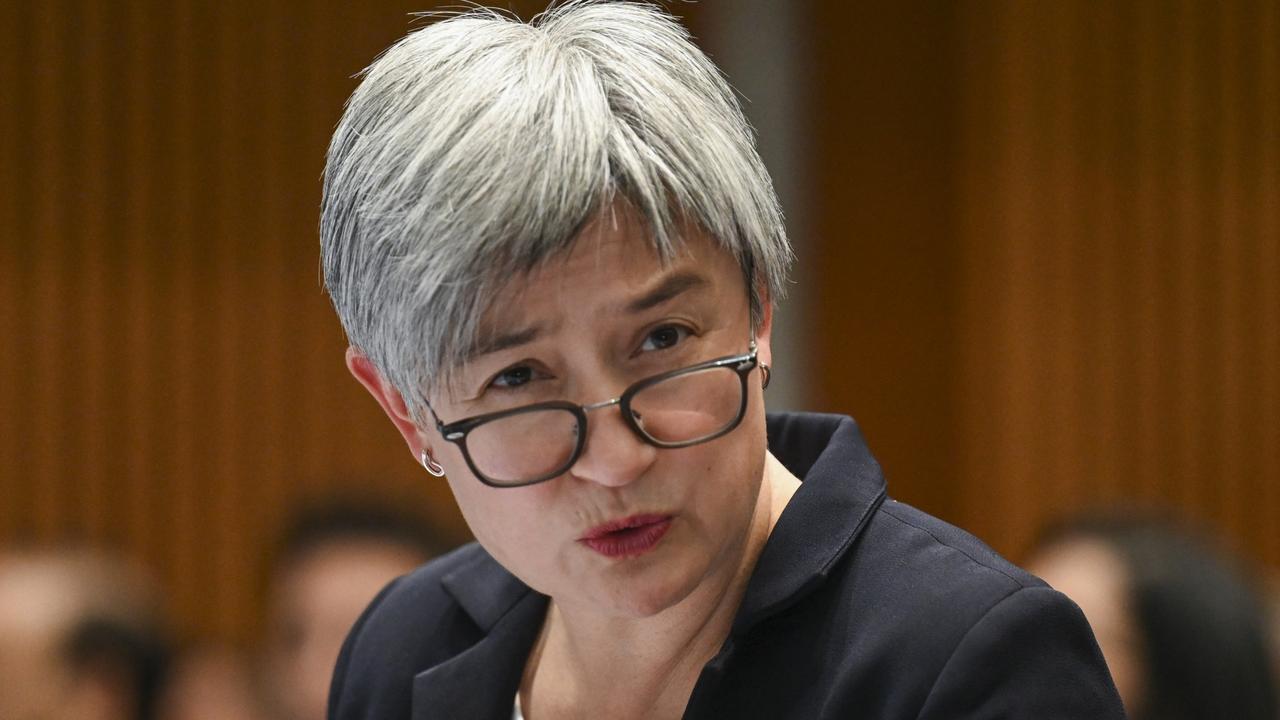 Foreign Minister Penny Wong said the strip searches were “grossl disturbing”. Picture: NCA NewsWire / Martin Ollman.