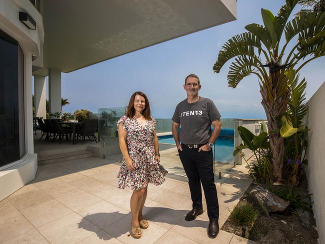 22nd November 2019.At home with Steve Baxter and his wife Emily.Photo: Glenn Hunt / The Australian