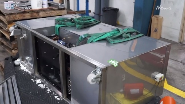 “Ice” found in ice-cream making machine