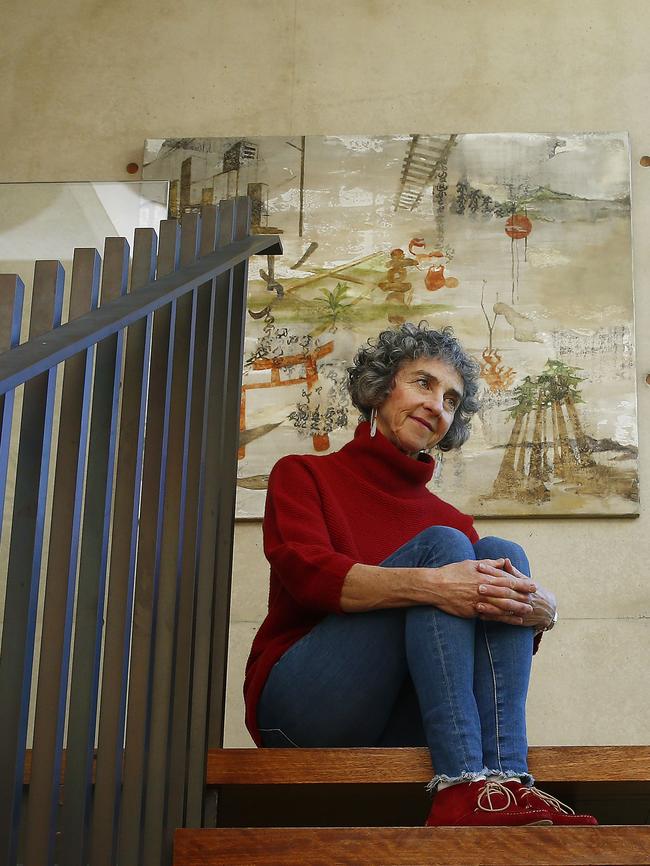 Artist and art patron Michelle Belgiorno-Nettis at her Mosman home. Picture: John Appleyard