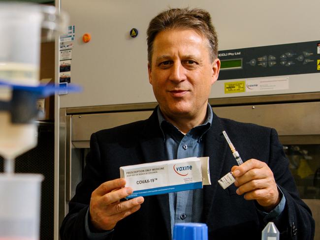 Professor Nikolai Petrovsky will be the first researcher in Australia to trial a COVID-19 vaccine in humans within weeks, at Flinders University in Adelaide, Saturday, May 23, 2020. (The Advertiser, Morgan Sette)