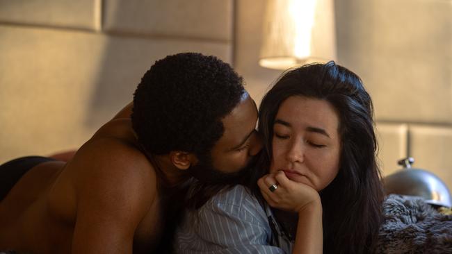 Donald Glover, Maya Erskine in Mr. and Mrs. Smith. Picture: Prime Video