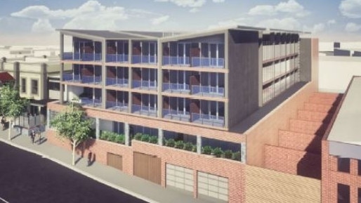 Local residents have had issues with a proposed three-storey hotel with 18 balconies looking into neighbouring properties. Picture: Kent Town Hotel.