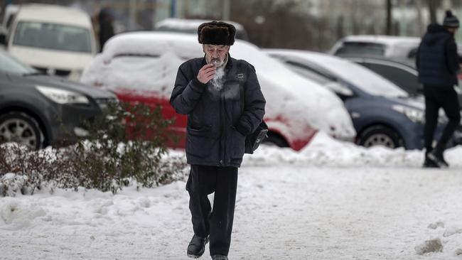 Ukrainians are suffering through winter with now power after Russian shells targeted critical infrastructure. Picture: Getty Images.