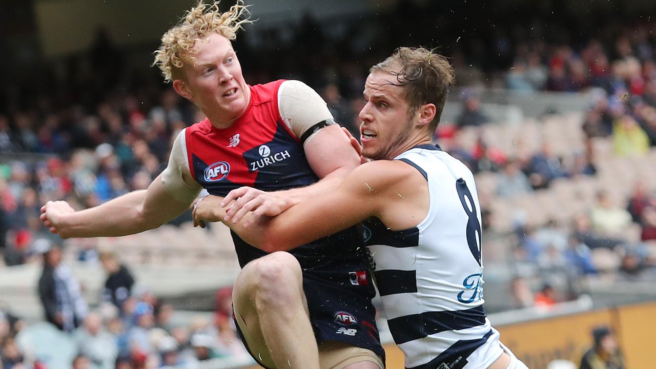 Geelong v Melbourne is one of the tricky games in Round 23. Pic: Michael Klein
