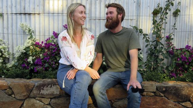 Cugen couple Faye Martin and Max Dalton were forced to abandoned their plans to return to the Northern Territory for work due to the coronavirus pandemic. Photo: Jodie Callcott