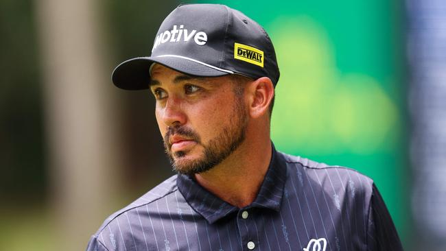 HILTON HEAD ISLAND, SOUTH CAROLINA - APRIL 21: Jason Day of Australia looks on while playing the 15th hole during the final round of the RBC Heritage at Harbour Town Golf Links on April 21, 2024 in Hilton Head Island, South Carolina.   Andrew Redington/Getty Images/AFP (Photo by Andrew Redington / GETTY IMAGES NORTH AMERICA / Getty Images via AFP)