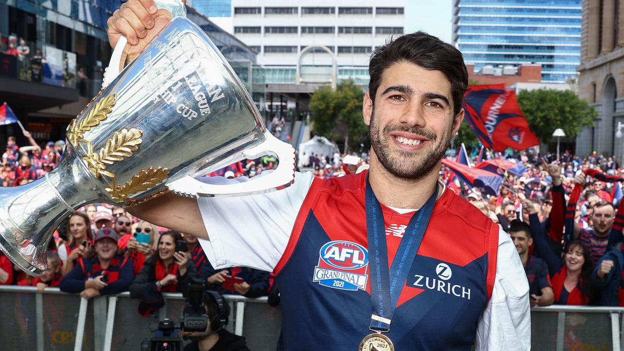 Norm Smith medallist Christian Petracca came to the party when re-signing for Melbourne.