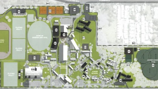 A design of the site showing where the college plans to build. Picture: Supplied