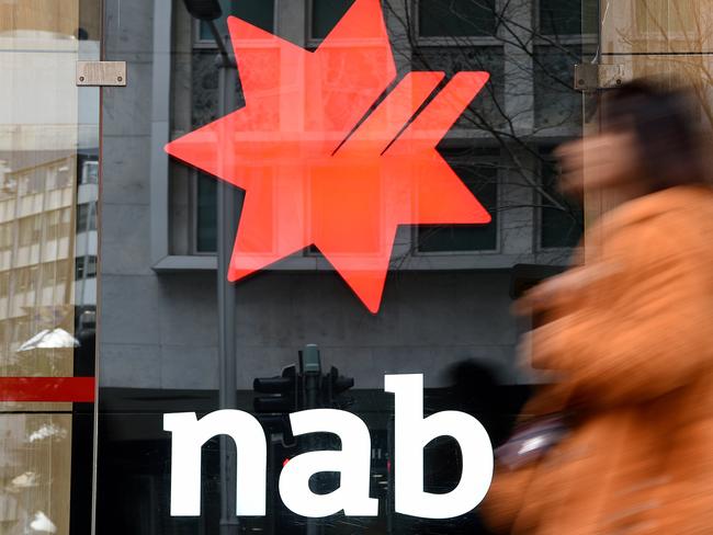 SYDNEY, AUSTRALIA - NCA NewsWire Photos AUGUST, 12, 2020: National Australian Bank (NAB) signage in Sydney. Picture: NCA NewsWire/Bianca De Marchi