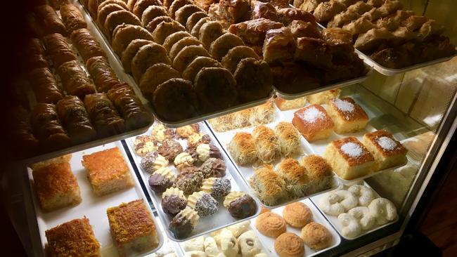 Sweet offerings at Zayt &amp; Zaatar, Campbelltown. Picture: File