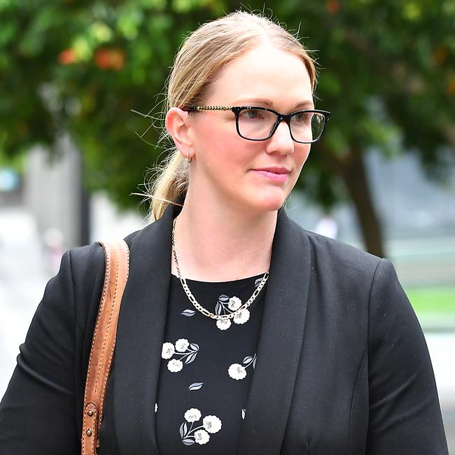 Scientist Alicia Quartermain outside the Commission of Inquiry into Forensic DNA Testing. Picture: John Gass