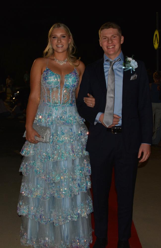 Alivia Hallman and Archer Robertson at Assumption College's year 12 formal on April 22, 2025. Photo: Jessica Klein