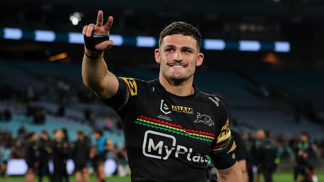 NRL 2024 PF Penrith Panthers v Cronulla-Sutherland Sharks - Nathan Cleary. Picture: NRL Photos