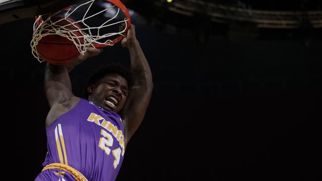 SYDNEY, AUSTRALIA - JANUARY 26: Jae'sean Tate of the Sydney Kings during the round 17 NBL match between the Sydney Kings and Melbourne United at Qudos Bank Arena on January 26, 2020 in Sydney, Australia. (Photo by Brook Mitchell/Getty Images)