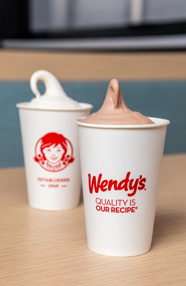 Aussies can also get their hands on the Wendy’s Frosty dessert. Picture: Supplied