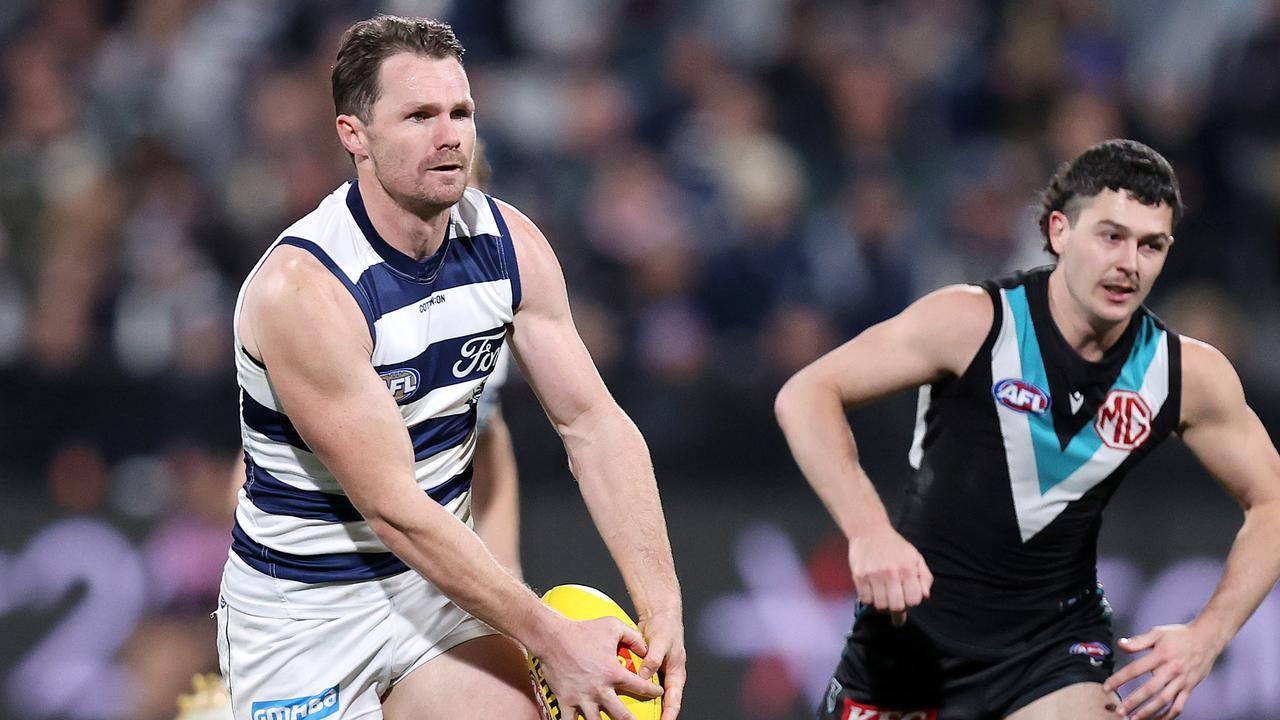 AFLPA president and Geelong captain Patrick Dangerfield welcomes the expected increase in Thursday night games under the new CBA. Picture: Mark Stewart