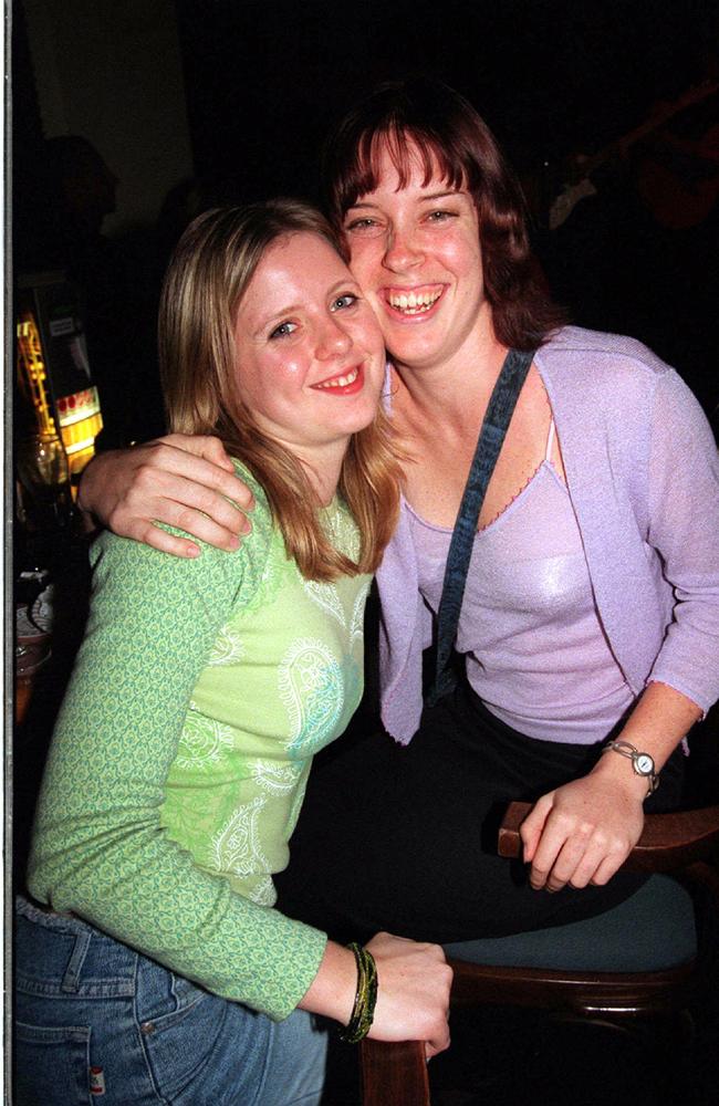 Louisa Janke and Angel Bailey in 2001.