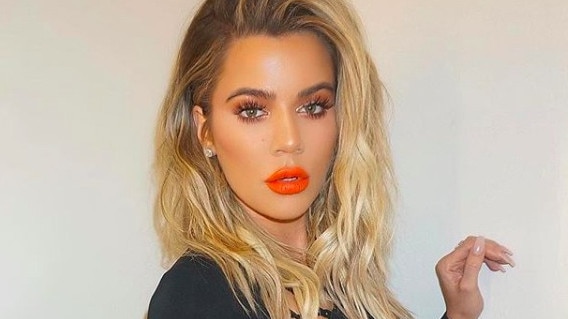 Khloe Kardashian in one of her photoshopped Instagram posts.