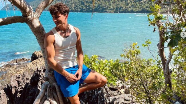 Italian backpacker Matteo Mariotti, 20, feared he was going to die after being attacked by a shark while snorkelling in Queensland on the weekend. Picture: Instagram/@matteo_mariotti__