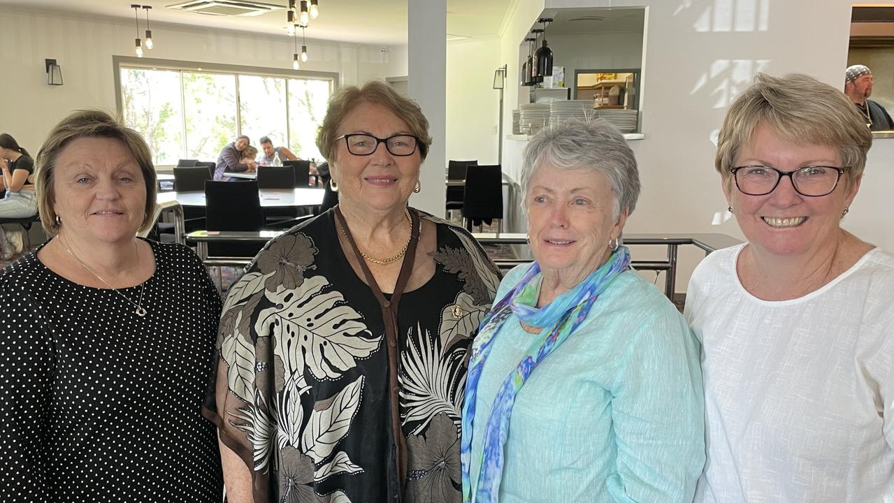 Ladies out for lunch on Cup Day. L-R: Joy Coxsedge, Sue Felch, Helen Thomson, Linda Cherry.