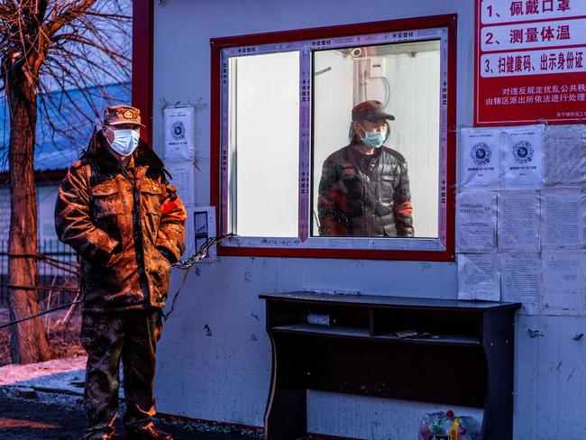 A cluster of COVID-19 coronavirus cases in China's northeastern city of Harbin has forced officials to tighten restrictions on movemen. Picture: AFP