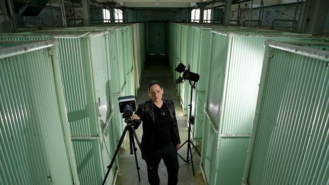 The haunting shower stalls. Picture: Troy Snook