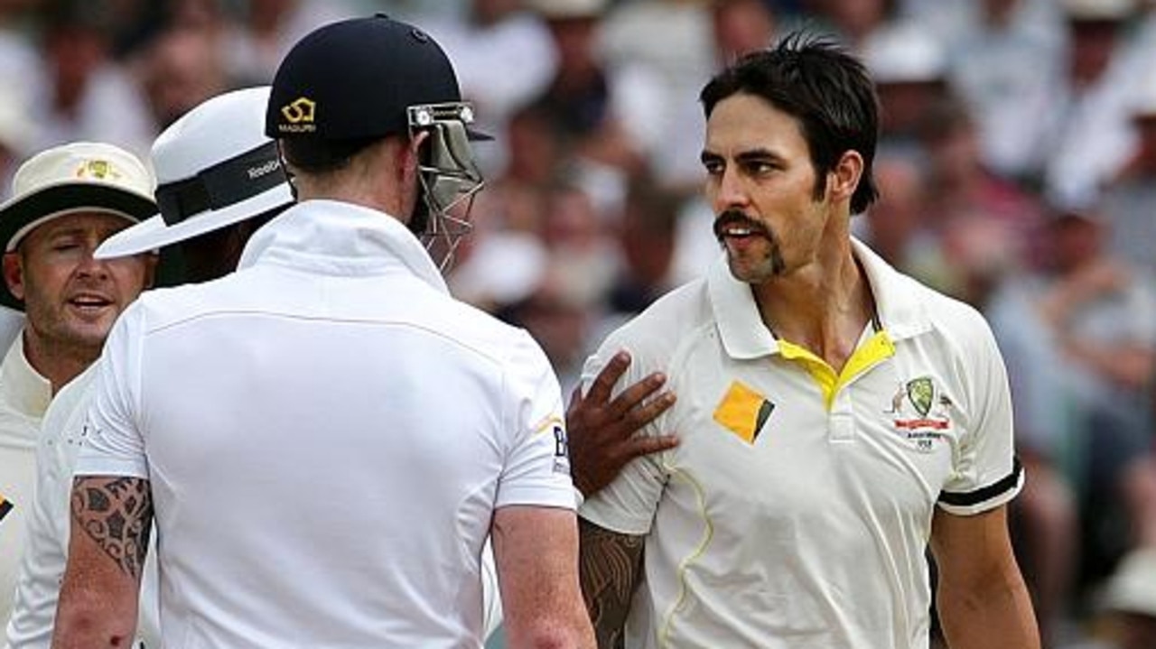 Mitchell Johnson and Ben Stokes did not see eye-to-eye in their playing days.