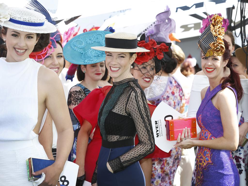 The ladies line up for their chance to impress the judges. Picture: David Caird.