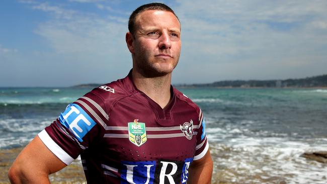 New Manly Sea Eagles signing Blake Green at Narrabeen Beach. Picture: Gregg Porteous