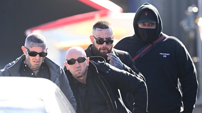 Mourners at the funeral of Alen Moradian on Wednesday.