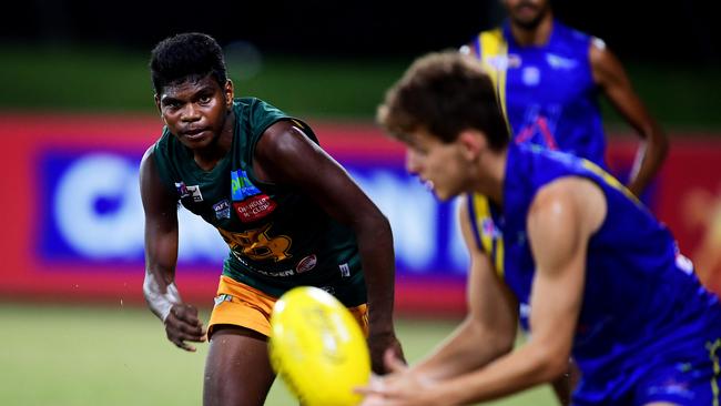 Maurice Rioli Jr is a father-son prospect in this year’s national draft. Picture: Justin Kennedy