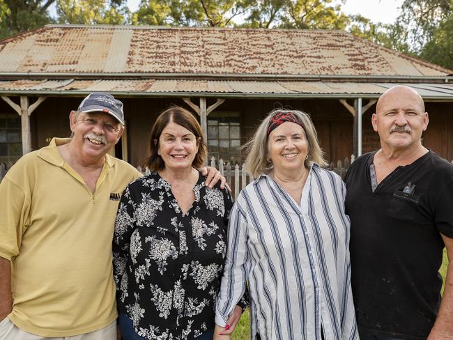 From left: Barry Piper, Christine Piper, Margaret Nowlan-Jones and John Jones outside the Bimbi Post Office. Picture: Kim Storey