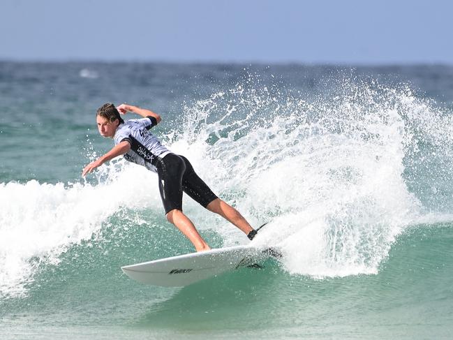 The finals of the boys individual events at the Australian Interschools Surfing Championships Friday May 24, 2024. Picture, John Gass